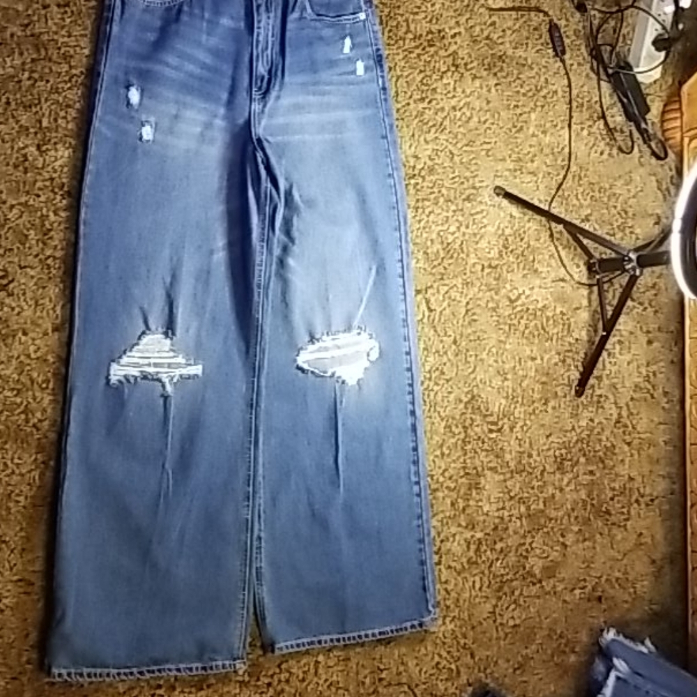 NEW - Forever 21 Denim Wide Leg Pants